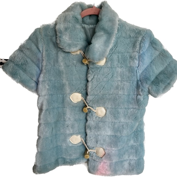 Cute Faux Fur Cropped Coat - Picture 1 of 2